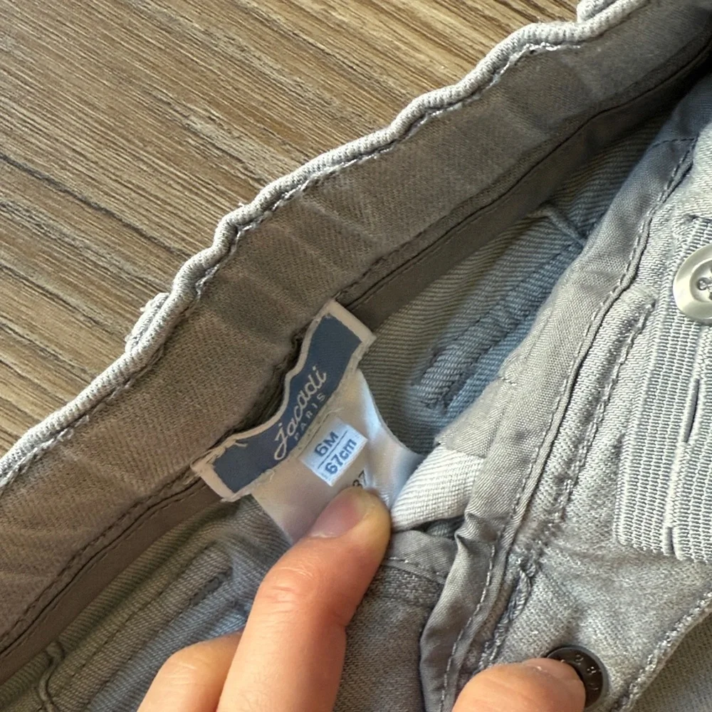 Jacadi baby grey denim jeans - 6 months